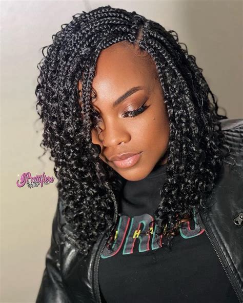 bob braids hairstyles with curls